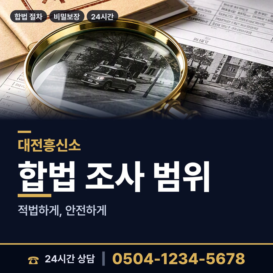 대전 태평2동 탐문조사 상담 안내